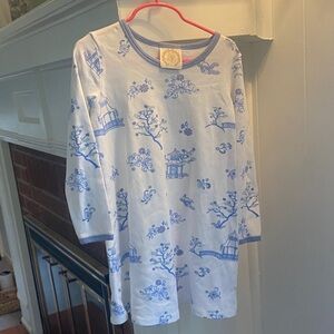 The Beaufort Bonnet Company Blue and White Chinoiserie Dresss
